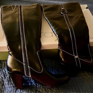 Naturalizer Boots Jaylyn NWT Women’s Black Size 9 Medium Wide Calf Boots -no box